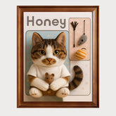 MemoPetPet | Custom Pet Portrait Wall Art – Figurine Style from Your Photo
