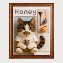 MemoPetPet | Custom Pet Portrait Wall Art – Figurine Style from Your Photo