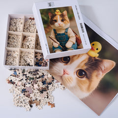 Custom Dog &amp; Cat Photo Puzzle | Personalized Jigsaw – 500 &amp; 1000 Piece Options | Anime, Fantasy, Galaxy, Fairy Tale | Perfect Gift for Pet Lovers
